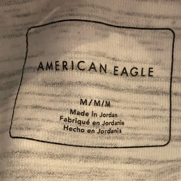 American Eagle, white hooded sweatshirt, men’s size medium - Picture 4 of 7